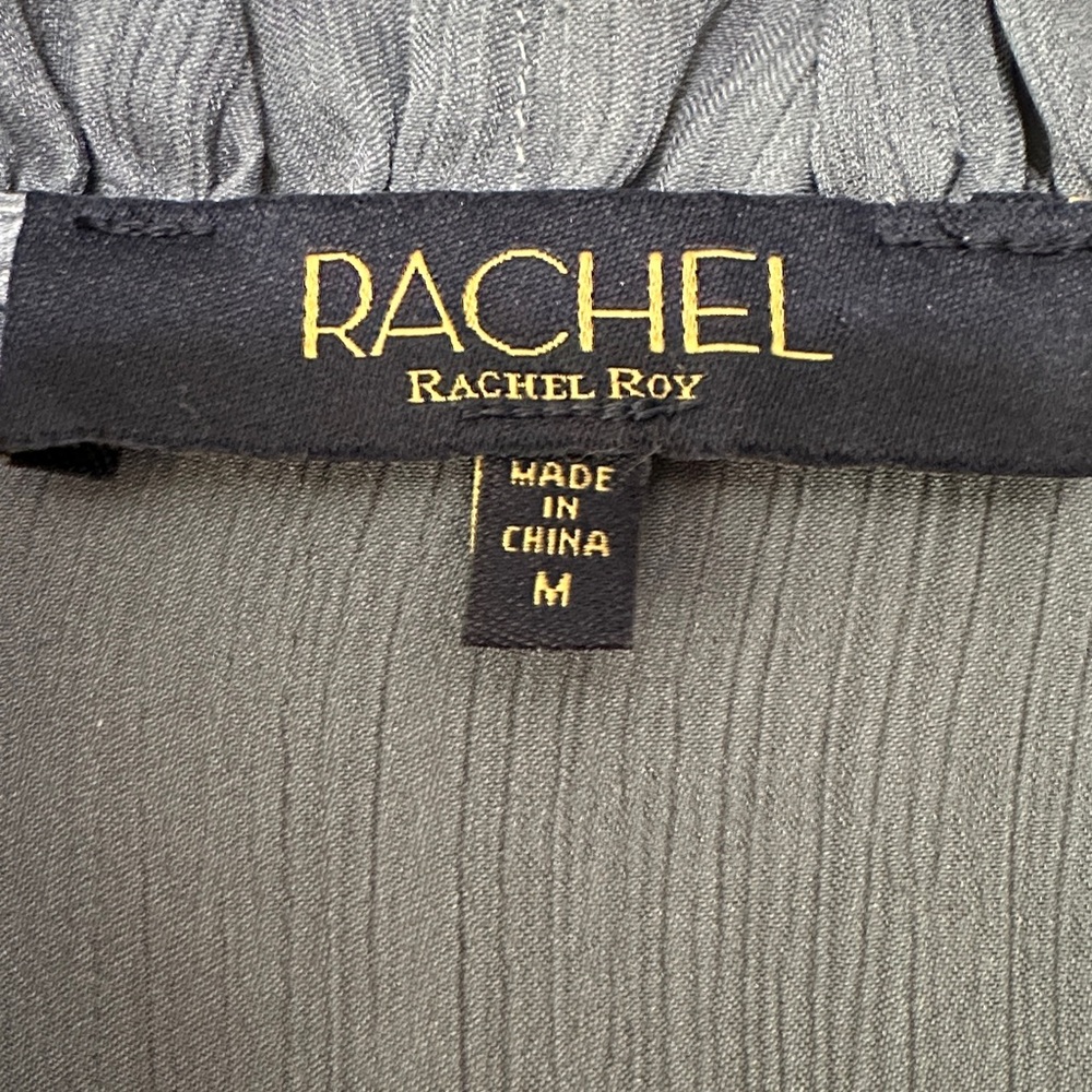 Rachael Ray Blue Ruffled Blouse - Picture 3 of 7